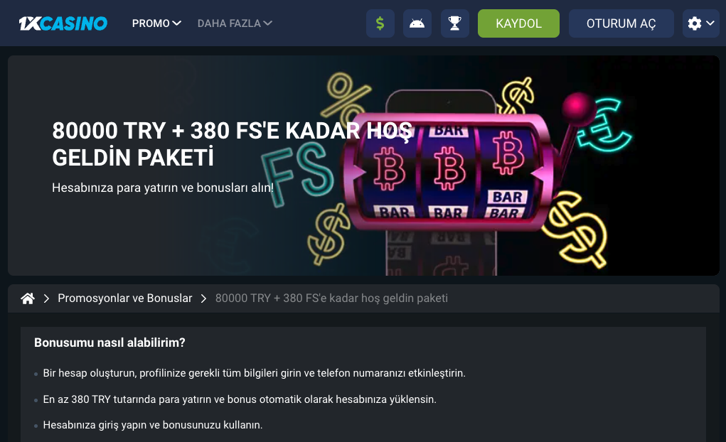 1xcasino masaustu