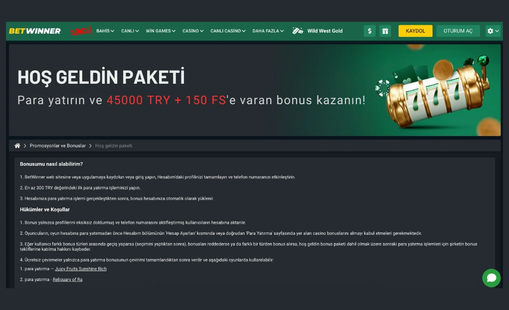betwinner masaustu